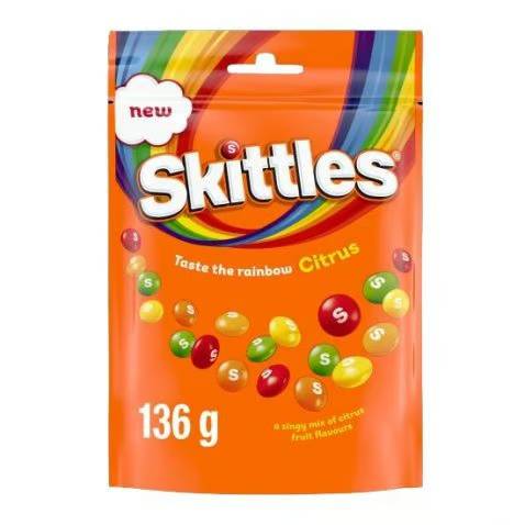 SKITTLES 136GR STAZAK CITRUS /15