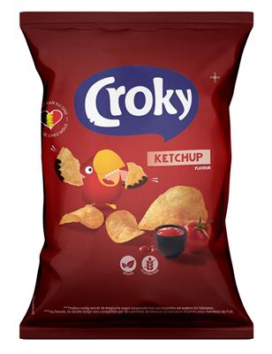 CROKY CHIPS 150GR KETCHUP /20