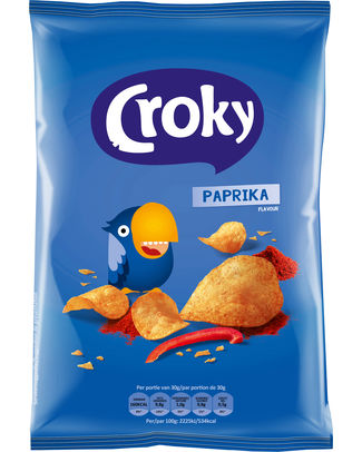 CROKY CHIPS 100GR PAPRIKA /12