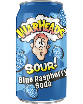 WARHEADS 35CL BLUE RASPBERRY CAN /12