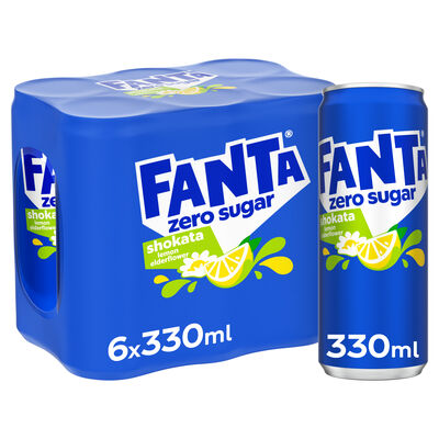 FANTA 33CL ZERO SHOKATA CAN /4x6 PACK