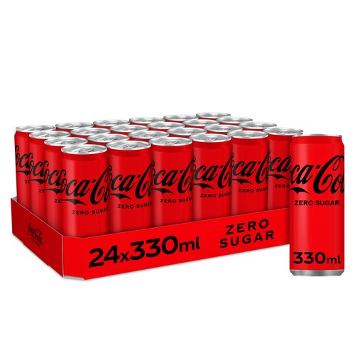 COCA COLA ZERO 33CL CAN /24
