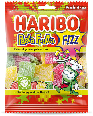 HARIBO 070GR PASTA FRUTTA FIZZ /28