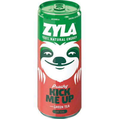 ZYLA KICK ME UP PEACH 25CL CAN /12