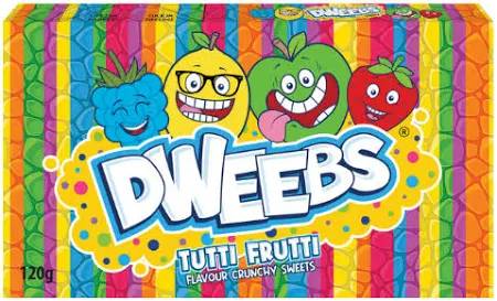 NERDS DWEEBS 120GR BOX TUTTI FRUTTI /12
