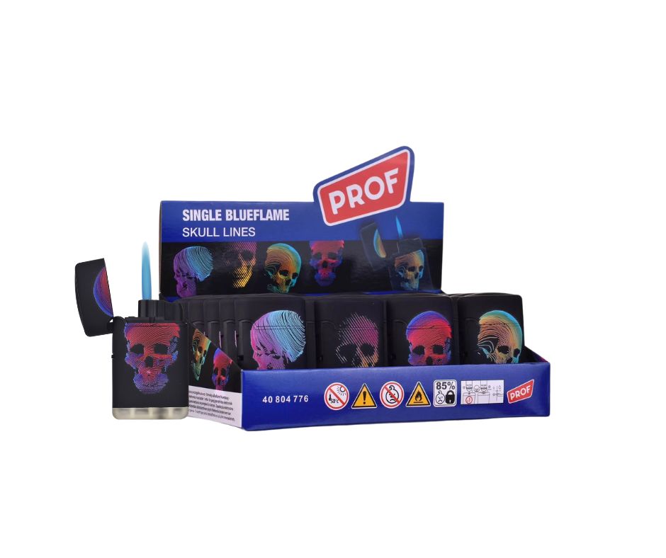 PROF SINGLE BLUEFLAME SKULL LINES /20