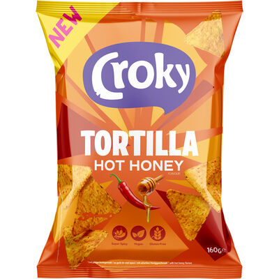 CROKY 160GR TORTILLA HOT HONEY/10