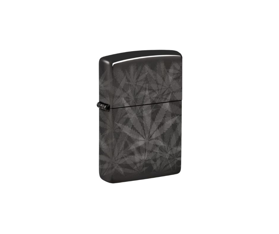 ZIPPO LIGHTER 60006969 CANNABIS HIGH POLISH BLACK