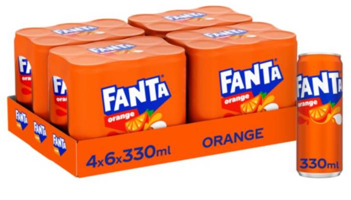 FANTA 33CL ORANGE CAN /4X6PACK