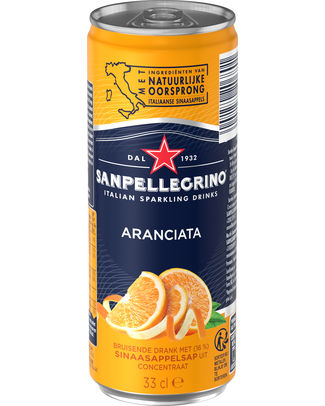 SAN PELLEGRINO 33CL ARANCIATA CAN /4X6PACK