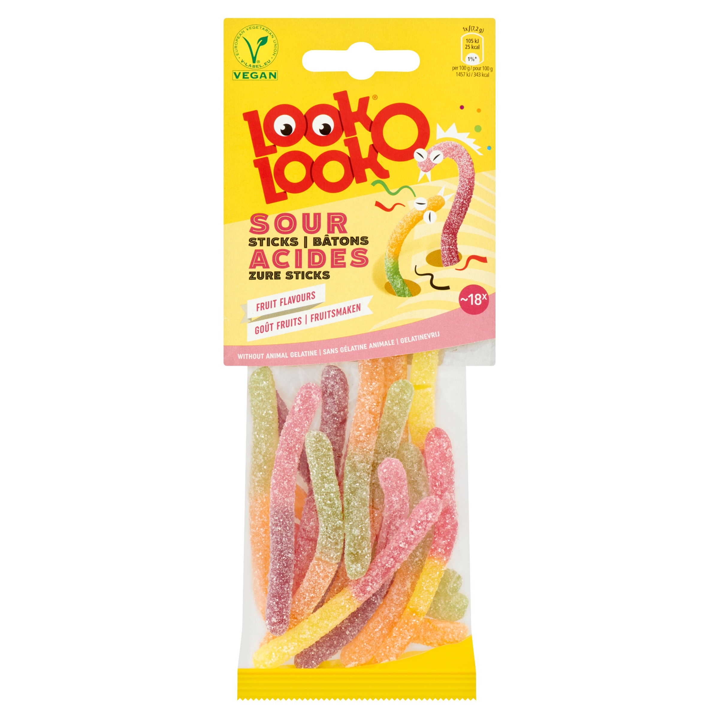 LOOK O L. ZAKJES ZURE STICKS 120GR /15