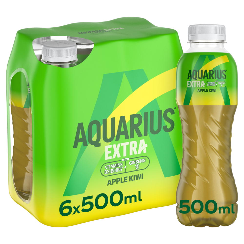 AQUARIUS 50CL EXTRA APPLE/KIWI