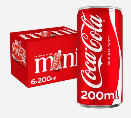 COCA COLA REG 20CL CAN /4x6