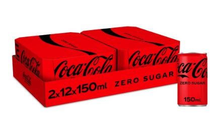 COCA COLA ZERO 15CL SLIM CAN /2x12